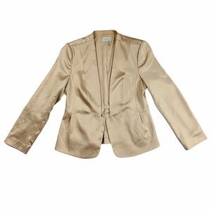 1. STATE CHAMPAGNE TUXEDO LONG SLEEVE BLAZER, L